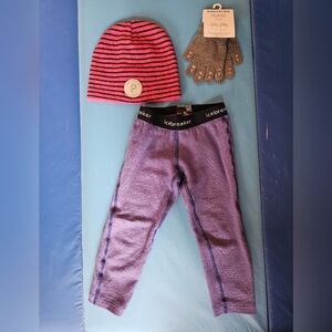 Bundle Icebreaker Polarn O Pyret Hat Gobabygo Gloves Merino Wool Base layer Warm